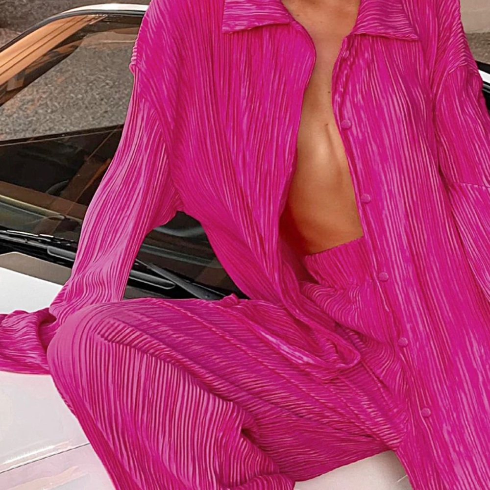 Pleated Pink Set
